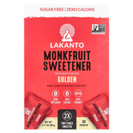 <img alt="Lakanto, Monkfruit Sweetener with Erythritol, Golden, 30 Packets, 3.17 oz (90 g)" title="Lakanto, Monkfruit Sweetener with Erythritol, Golden, 30 Packets, 3.17 oz (90 g),843076000013"