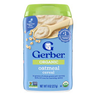 <img alt="Gerber, Organic Oatmeal Cereal, 1st Foods, 8 oz (227 g)" title="Gerber, Organic Oatmeal Cereal, 1st Foods, 8 oz (227 g),015000070212"