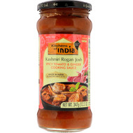 Kitchens of India, Kashmiri Rogan Josh, Spicy Tomato & Ginger Cooking Sauce, Hot, 12.2 oz (347 g)