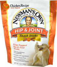 3 PACK of Newmans Own Hip & Joint Snack Sticks Dog Treats Chicken Recipe -- 5 oz