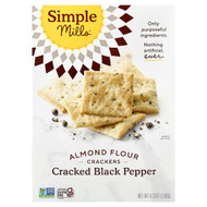<img alt="Simple Mills, Almond Flour Crackers, Cracked Black Pepper, 4.25 oz (120 g)" title="Simple Mills, Almond Flour Crackers, Cracked Black Pepper, 4.25 oz (120 g),856069005308"