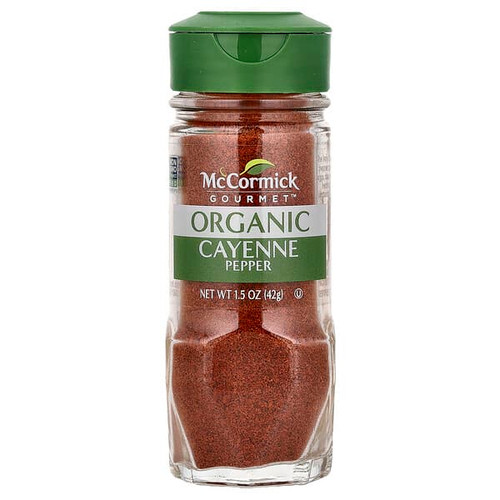 <img alt="McCormick Gourmet, Organic Cayenne Pepper, 1.5 oz (42 g)" title="McCormick Gourmet, Organic Cayenne Pepper, 1.5 oz (42 g),05244313"