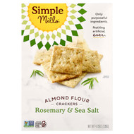 <img alt="Simple Mills, Almond Flour Crackers, Rosemary & Sea Salt, 4.25 oz (120 g)" title="Simple Mills, Almond Flour Crackers, Rosemary & Sea Salt, 4.25 oz (120 g),856069005124"