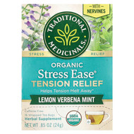 <img alt="Traditional Medicinals, Organic Stress Ease Tension Relief, Lemon Verbena Mint, Caffeine Free, 16 Wrapped Tea Bags, 0.85 oz (24 g)" title="Traditional Medicinals, Organic Stress Ease Tension Relief, Lemon Verbena Mint, Caffeine Free, 16 Wrapped Tea Bags, 0.85 oz (24 g),032917002471"