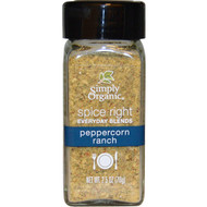 3 PACK of Simply Organic Spice Right Everyday Blends Peppercorn Ranch -- 2.5 oz