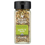 <img alt="Simply Organic, Spice Right Everyday Blends, Garlic & Herb, 2 oz (56 g)" title="Simply Organic, Spice Right Everyday Blends, Garlic & Herb, 2 oz (56 g),089836157447"