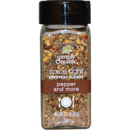 3 PACK OF Simply Organic, Organic Spice Right Everyday Blends, Pepper and More, 2.2 oz (62 g)