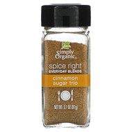 <img alt="Simply Organic, Spice Right Everyday Blends, Cinnamon Sugar Trio, 3.1 oz (87 g)" title="Simply Organic, Spice Right Everyday Blends, Cinnamon Sugar Trio, 3.1 oz (87 g),089836157409"