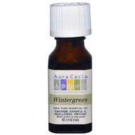 3 PACK of Aura Cacia, Pure Essential Oil, Wintergreen, .5 fl oz (15 ml)