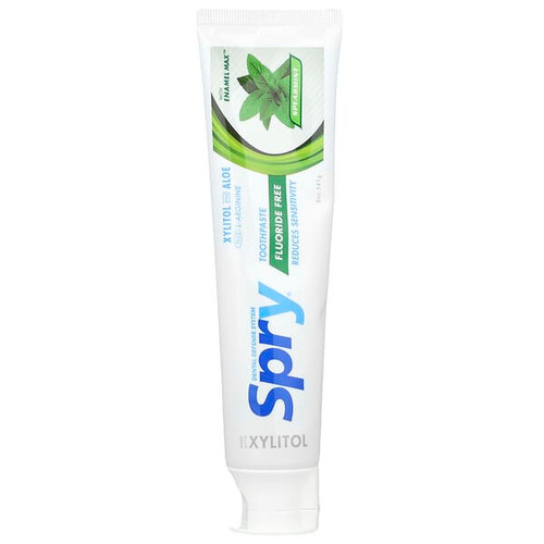 <img alt="Xlear, Natural Spry, Fluoride Free Toothpaste, Spearmint, 5 oz (141 g)" title="Xlear, Natural Spry, Fluoride Free Toothpaste, Spearmint, 5 oz (141 g),700596001329"