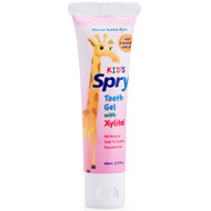 3 PACK of Xlear, Kids Spry, Tooth Gel with Xylitol, Natural Bubble Gum, 2.0 fl oz (60 ml)