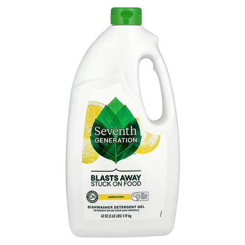 <img alt="Seventh Generation, Dishwasher Detergent Gel, Lemon, 42 oz (1.19 kg)" title="Seventh Generation, Dishwasher Detergent Gel, Lemon, 42 oz (1.19 kg),732913221714"