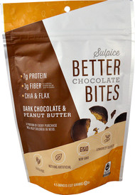 Sulpice Better Chocolate Bites Dark Chocolate & Peanut Butter - 4.5 oz