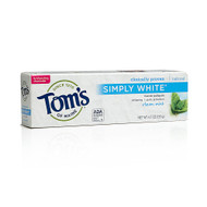 3 PACK OF Toms of Maine, Simply White Toothpaste,  Clean Mint - 4.7 oz