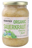 3 PACK of Woodstock Organic Sauerkraut Gluten Free -- 16 oz