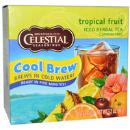 3 PACK of Celestial Seasonings, Iced Herbal Tea, Caffeine Free, Tropical Fruit, 40 Tea Bags, 3.2 oz (91 g)