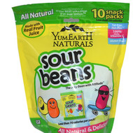 3 PACK of YumEarth, Organic Sour Beans, Assorted Flavors, 10 Snack Packs, 0.7 oz (19.8 g) Each
