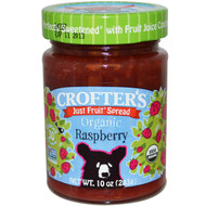 3 PACK of Crofters Organic Just Fruit Spread Raspberry -- 10 oz