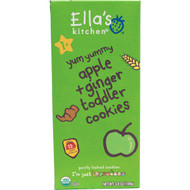 Ellas Kitchen, Toddler Cookies, Apple + Ginger, 12 Packs, 9 g Each