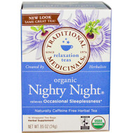 3 PACK OF Traditional Medicinals, Relaxation Teas, Organic Nighty Night, Naturally Caffeine Free Herbal Tea, 16 Wrapped Tea Bags, .85 oz (24 g)