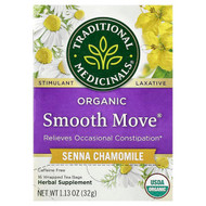 <img alt="Traditional Medicinals, Organic Smooth Move, Senna Chamomile, Caffeine Free, 16 Wrapped Tea Bags, 1.13 oz (32 g)" title="Traditional Medicinals, Organic Smooth Move, Senna Chamomile, Caffeine Free, 16 Wrapped Tea Bags, 1.13 oz (32 g),032917002013"
