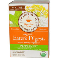 3 PACK OF Traditional Medicinals, Digestive Teas, Organic Belly Comfort, Peppermint, Naturally Caffeine Free, 16 Wrapped Tea Bags, .99 oz (28 g)