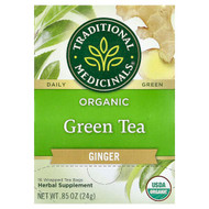<img alt="Traditional Medicinals, Organic Green Tea, Ginger, 16 Wrapped Tea Bags, 0.85 oz (24 g)" title="Traditional Medicinals, Organic Green Tea, Ginger, 16 Wrapped Tea Bags, 0.85 oz (24 g),032917001498"
