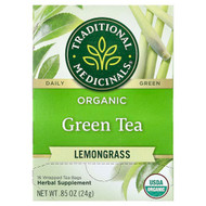 <img alt="Traditional Medicinals, Organic Green Tea, Lemongrass, 16 Wrapped Tea Bags, 0.85 oz (24 g)" title="Traditional Medicinals, Organic Green Tea, Lemongrass, 16 Wrapped Tea Bags, 0.85 oz (24 g),032917001016"