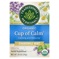 <img alt="Traditional Medicinals, Organic Cup of Calm, Chamomile Mint, Caffeine Free, 16 Wrapped Tea Bags, 0.85 oz (24 g)" title="Traditional Medicinals, Organic Cup of Calm, Chamomile Mint, Caffeine Free, 16 Wrapped Tea Bags, 0.85 oz (24 g),032917000170"