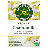 <img alt="Traditional Medicinals, Organic Chamomile, Caffeine Free, 16 Wrapped Tea Bags, 0.74 oz (20.8 g)" title="Traditional Medicinals, Organic Chamomile, Caffeine Free, 16 Wrapped Tea Bags, 0.74 oz (20.8 g),032917001566"