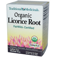 3 PACK OF Traditional Medicinals, Herbal Teas, Organic Licorice Root, Naturally Caffeine Free, 16 Wrapped Tea Bags, .85 oz (24 g)