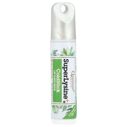 <img alt="Quantum Health, Super Lysine+, ColdStick, Lip Sunscreen, SPF 21, 0.17 oz (5 g)" title="Quantum Health, Super Lysine+, ColdStick, Lip Sunscreen, SPF 21, 0.17 oz (5 g),046985016261"