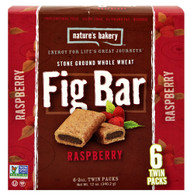 3 PACK of Natures Bakery Stone Ground Whole Wheat Fig Bar Raspberry -- 6 Twin Packs