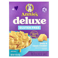 <img alt="Annies Homegrown, Deluxe, Shells & Classic Cheddar, 11 oz (312 g)" title="Annies Homegrown, Deluxe, Shells & Classic Cheddar, 11 oz (312 g),013562610020"