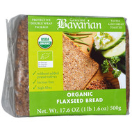 Bavarian Breads, Organic Flaxseed Bread, 17.6 oz (500 g)