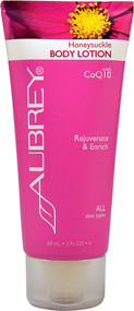Aubrey Organics, Body Lotion, All Skin Types, Honeysuckle, 3 fl oz (89 ml)