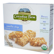 3 PACK of Cascadian Farms Organic Chewy Granola Bars Vanilla Chip -- 6 Bars