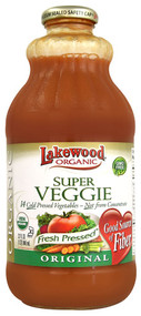 3 PACK of Lakewood Organic Cold Pressed Juice Blend Super Veggie Original -- 32 fl oz