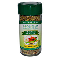 3 PACK of Frontier Co-Op Veggie Pepper Seasoning -- 1.9 oz
