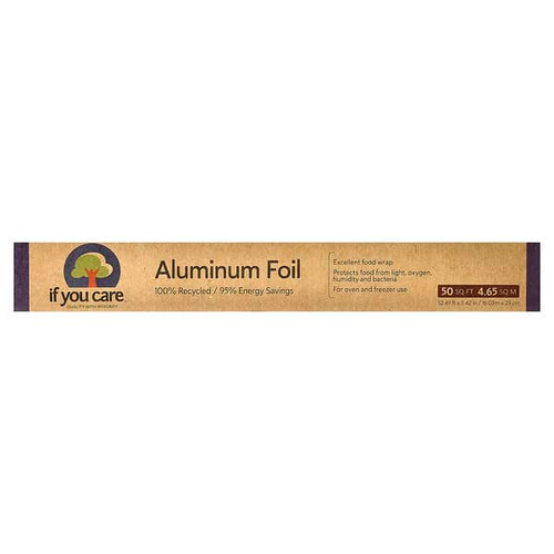 <img alt="If You Care, 100% Recycled Aluminum Foil, 50 sq ft (52.49 ft x 42 in)" title="If You Care, 100% Recycled Aluminum Foil, 50 sq ft (52.49 ft x 42 in),770009120114"
