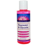 3 PACK OF Heritage Store, Rosewater & Glycerin, 4 fl oz (120 ml)