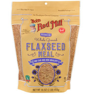3 PACK OF Bobs Red Mill, Premium Whole Ground Flaxseed Meal, 16 oz (453 g)