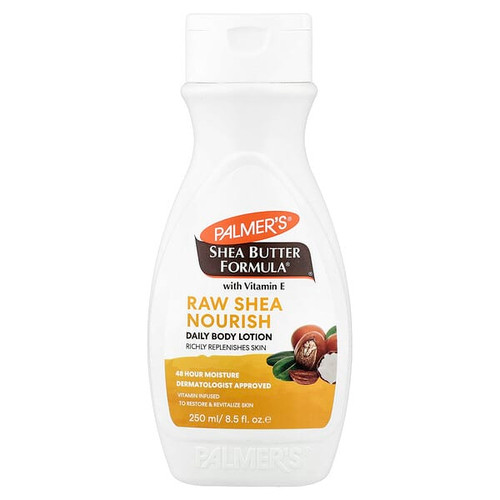 <img alt="Palmers, Shea Butter Formula with Vitamin E, Daily Body Lotion, Raw Shea, 8.5 fl oz (250 ml)" title="Palmers, Shea Butter Formula with Vitamin E, Daily Body Lotion, Raw Shea, 8.5 fl oz (250 ml),010181051807"