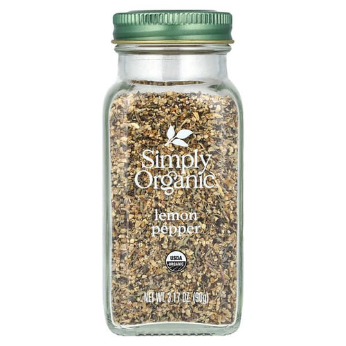 <img alt="Simply Organic, Lemon Pepper, 3.17 oz (90 g)" title="Simply Organic, Lemon Pepper, 3.17 oz (90 g),089836185198"