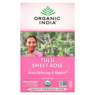 <img alt="Organic India, Tulsi Sweet Rose Tea, Caffeine Free, 18 Infusion Bags, 1.01 oz (28.8 g)" title="Organic India, Tulsi Sweet Rose Tea, Caffeine Free, 18 Infusion Bags, 1.01 oz (28.8 g),801541500161"