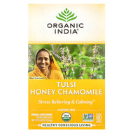 <img alt="Organic India, Tulsi Honey Chamomile Tea, Caffeine-Free, 18 Infusion Bags, 1.08 oz (30.6 g)" title="Organic India, Tulsi Honey Chamomile Tea, Caffeine-Free, 18 Infusion Bags, 1.08 oz (30.6 g),801541500055"