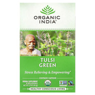 <img alt="Organic India, Tulsi Green Tea, 18 Infusion Bags, 1.21 oz (34.2 g)" title="Organic India, Tulsi Green Tea, 18 Infusion Bags, 1.21 oz (34.2 g),801541500048"