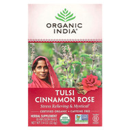 <img alt="Organic India, Tulsi Cinnamon Rose Tea, Caffeine-Free, 18 Infusion Bags, 1.14 oz (32.4 g)" title="Organic India, Tulsi Cinnamon Rose Tea, Caffeine-Free, 18 Infusion Bags, 1.14 oz (32.4 g),801541507726"
