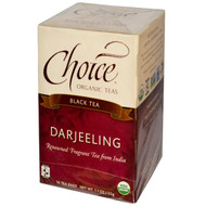 3 PACK OF Choice Organic Teas, Black Tea, Organic Darjeeling, 16 Tea Bags, 1.12 oz (32 g)
