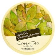 The Face Shop, Herb Day Cleansing Cream, Green Tea, 5 oz (150 ml)